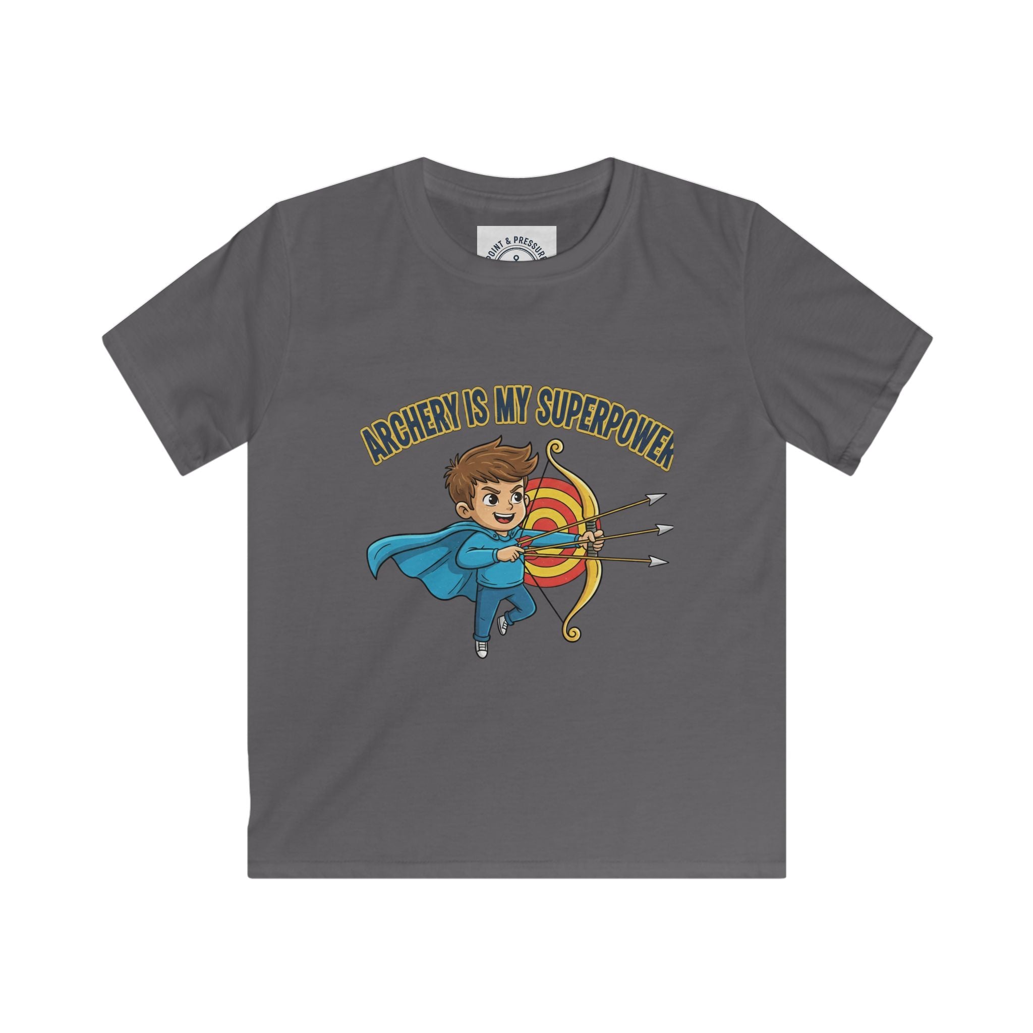 Kids Archery Superhero Tee- "Archery is My Superpower"