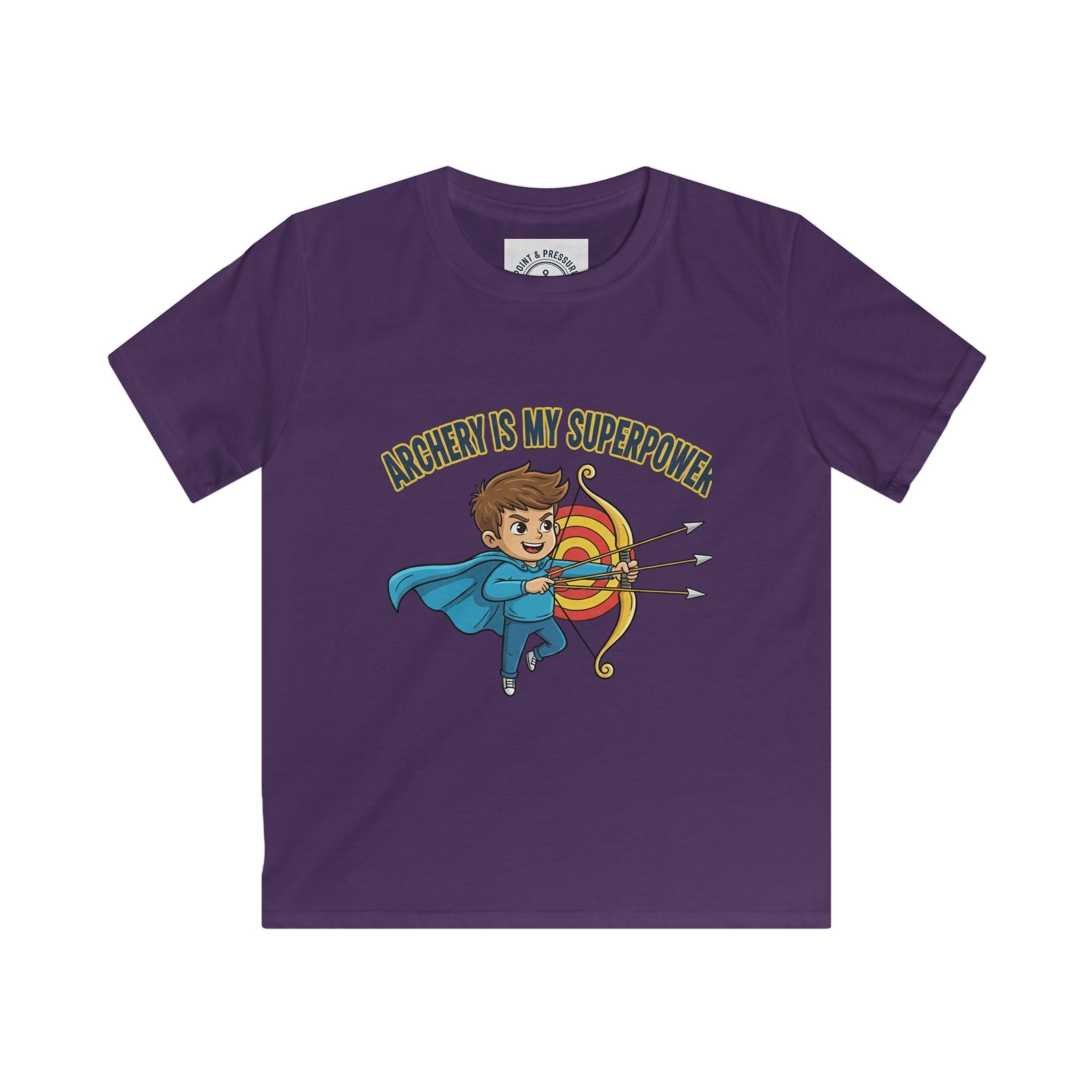 Kids Archery Superhero Tee- "Archery is My Superpower"