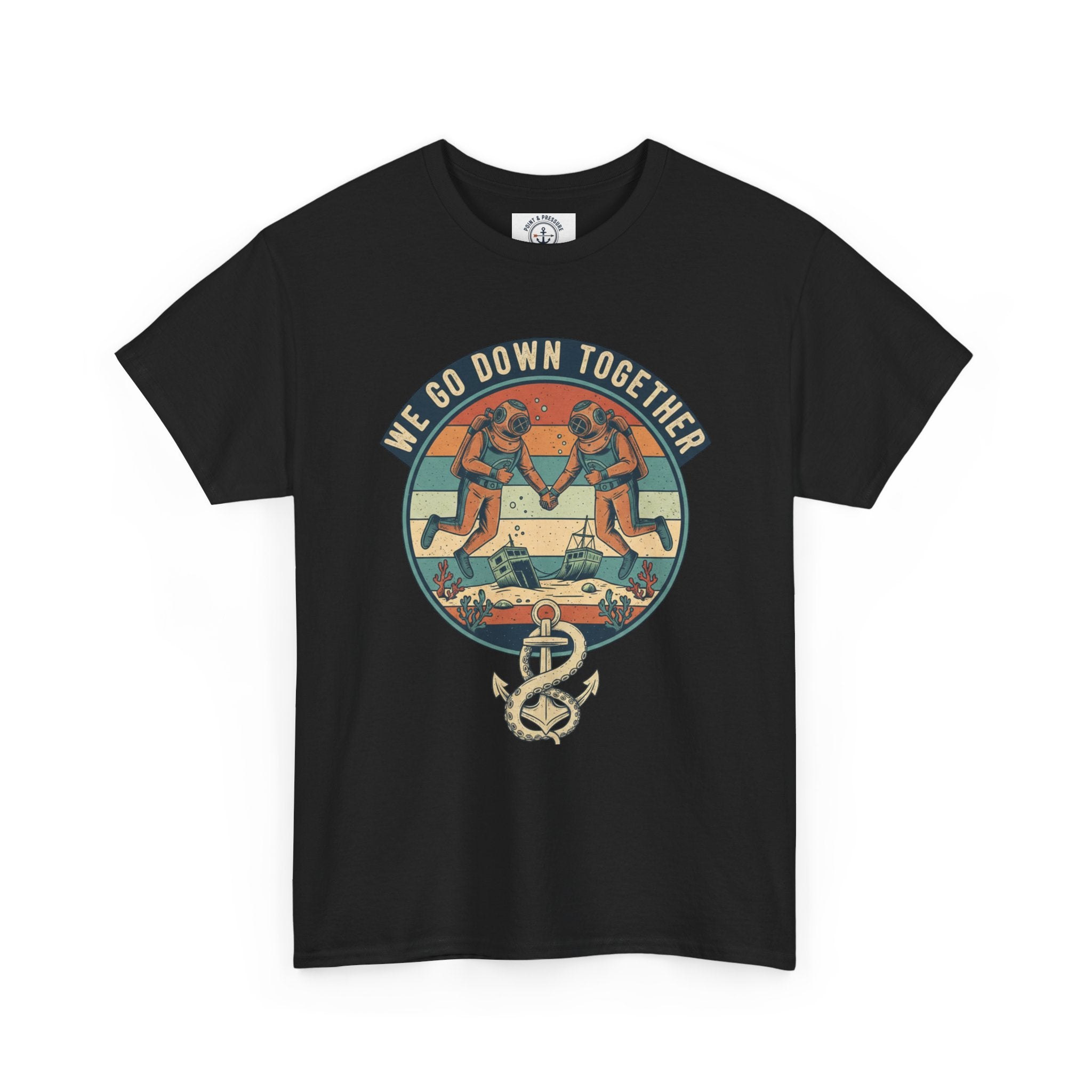 Couples' Scuba Tee - "We Go Down Together"