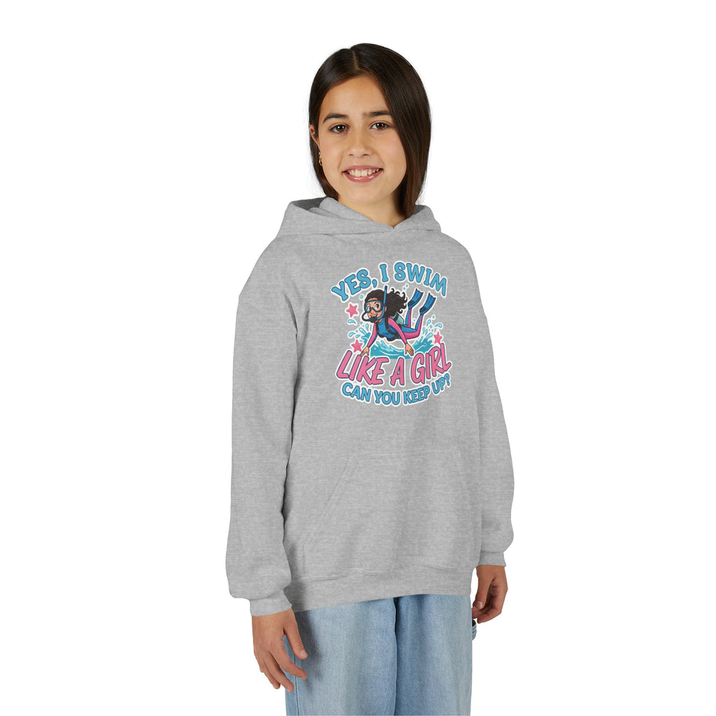 Girl Power Hoodie - "Yes, I Swim Like a Girl"