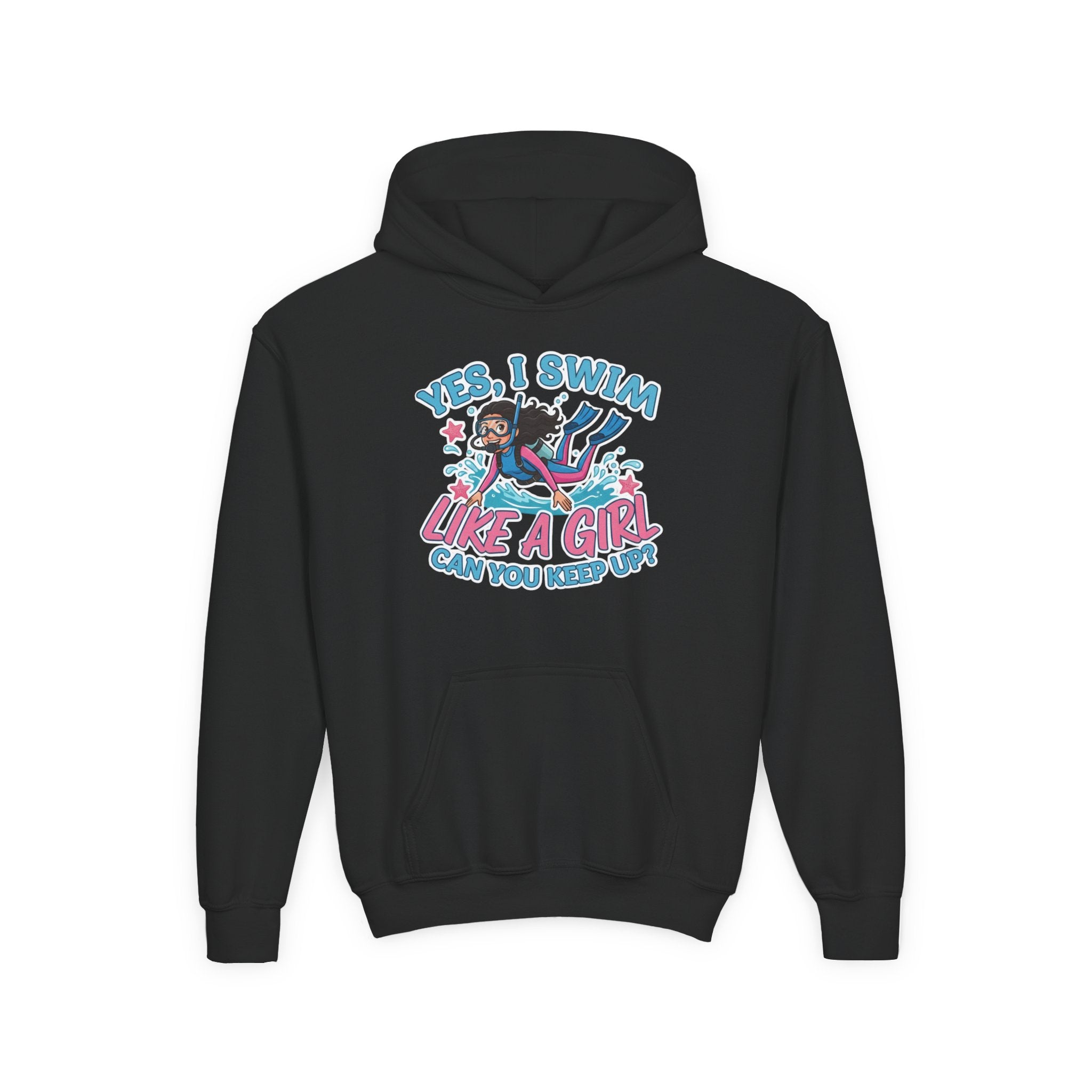 Girl Power Hoodie - "Yes, I Swim Like a Girl"