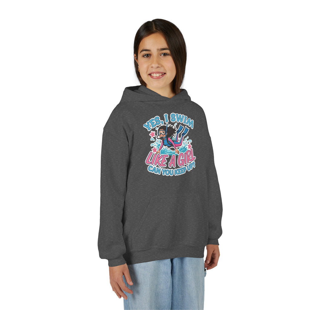 Girl Power Hoodie - "Yes, I Swim Like a Girl"