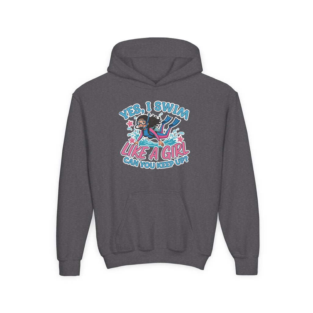 Girl Power Hoodie - "Yes, I Swim Like a Girl"