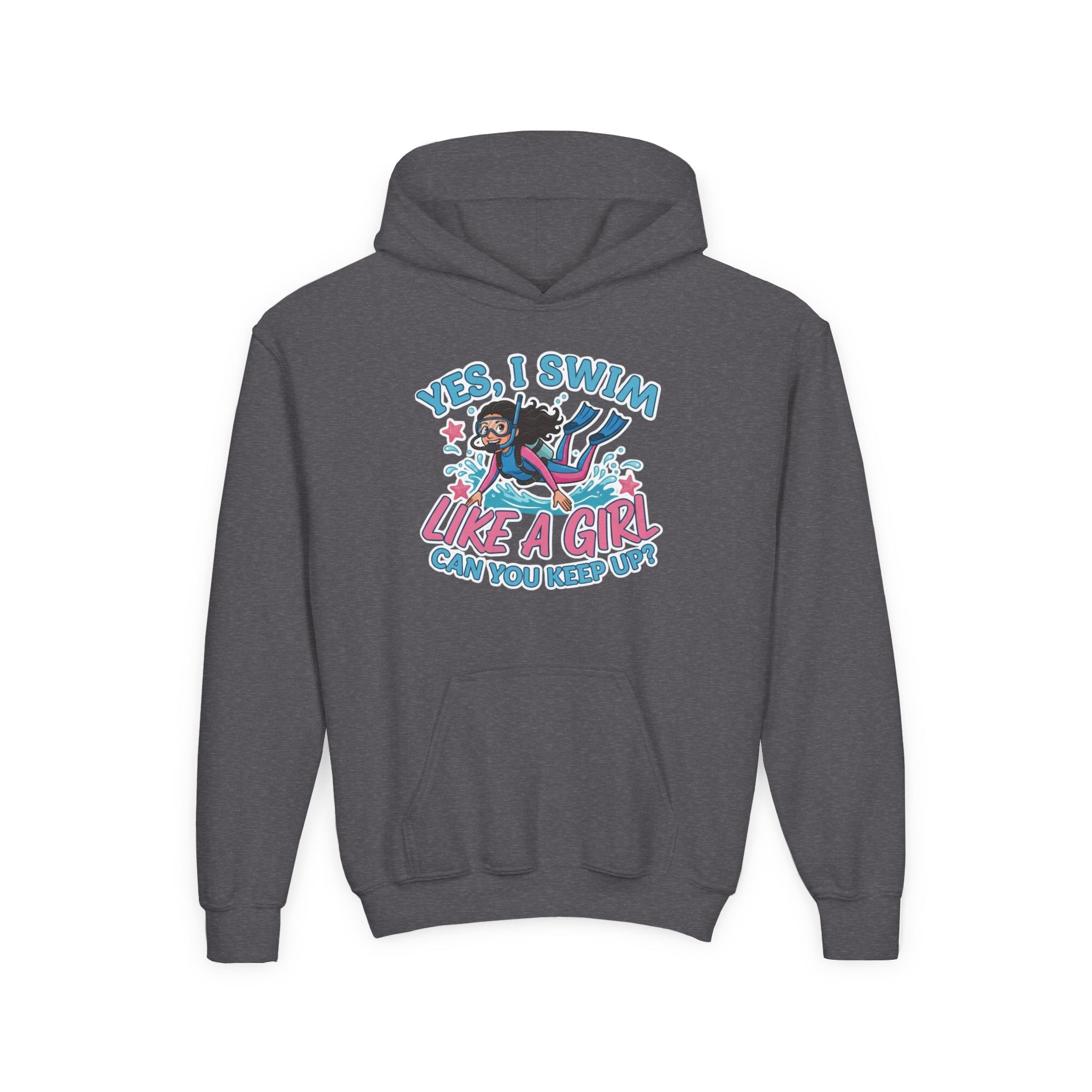 Girl Power Hoodie - "Yes, I Swim Like a Girl"