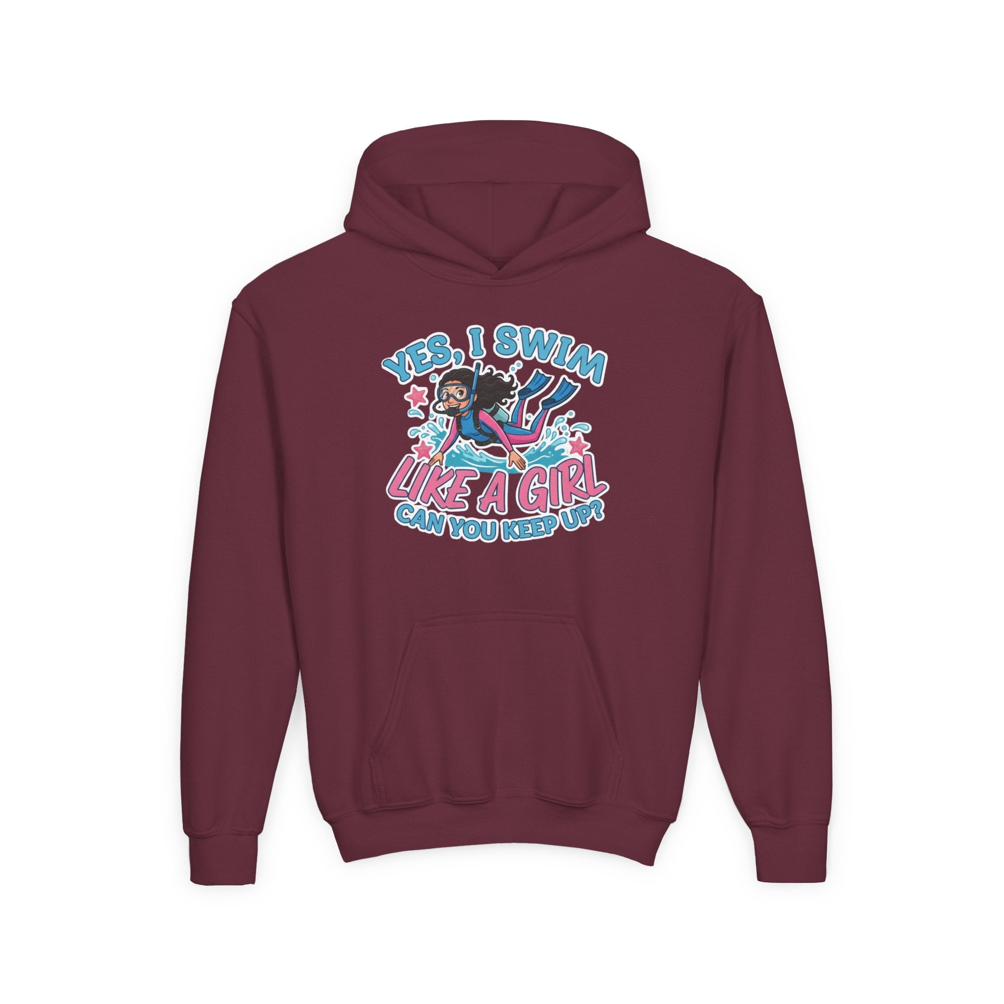 Girl Power Hoodie - "Yes, I Swim Like a Girl"