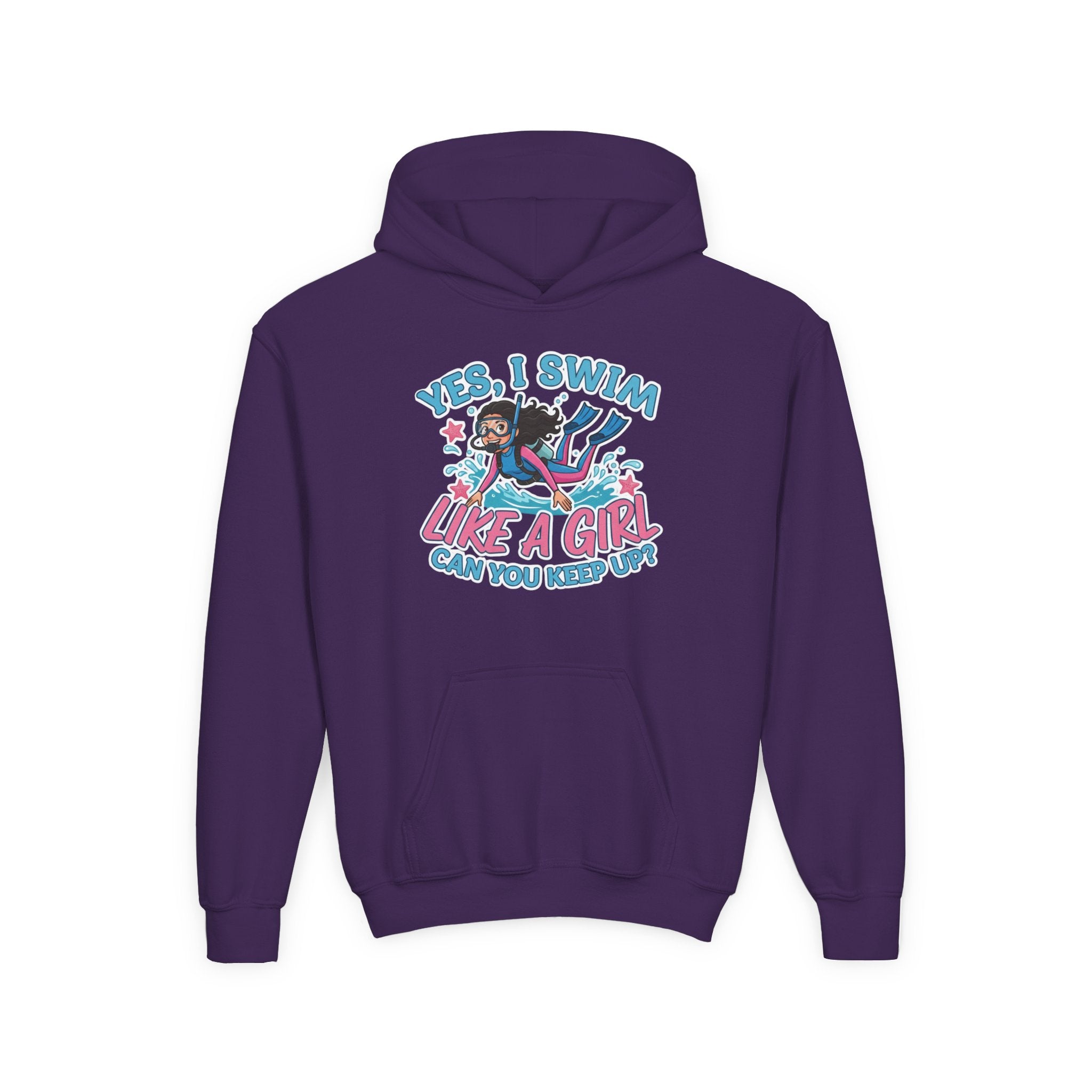 Girl Power Hoodie - "Yes, I Swim Like a Girl"