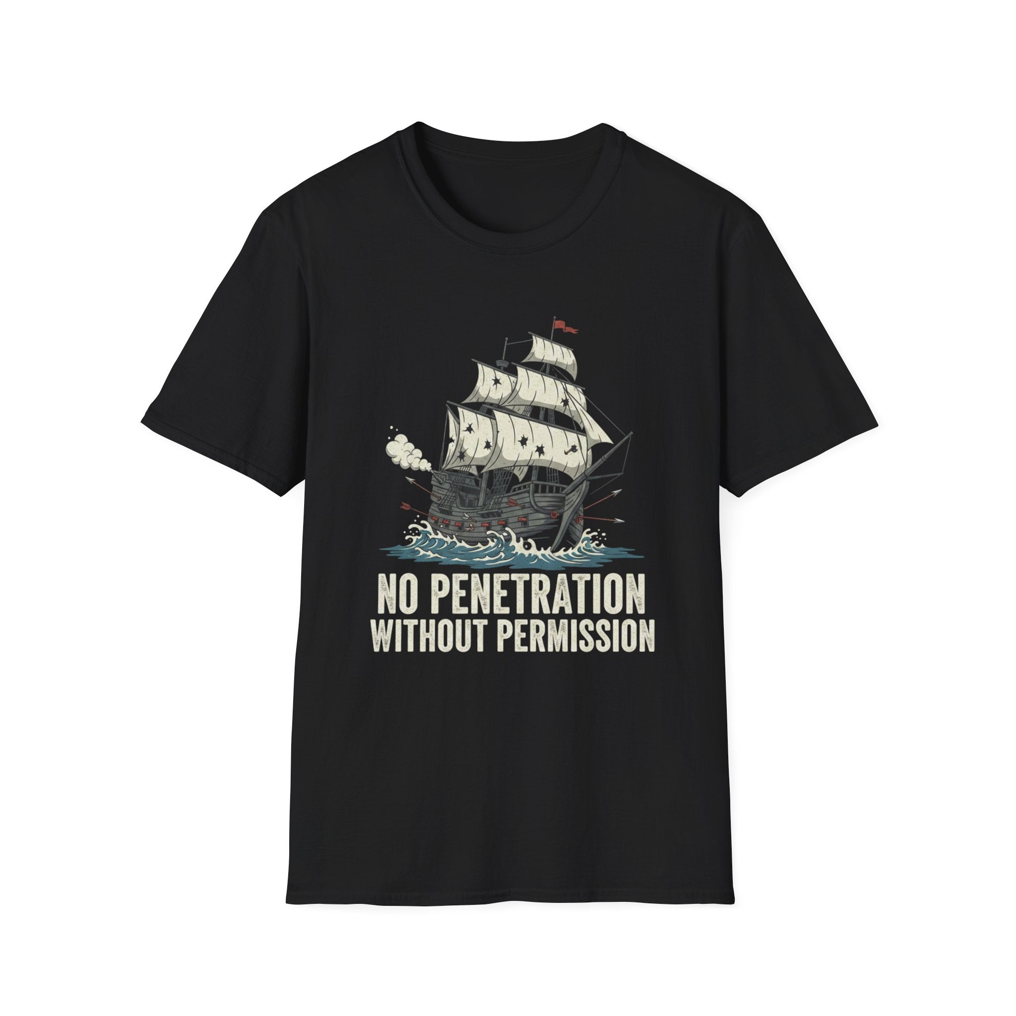 Wreck Diving Tee Oversized - "No Penetration Without Permission"