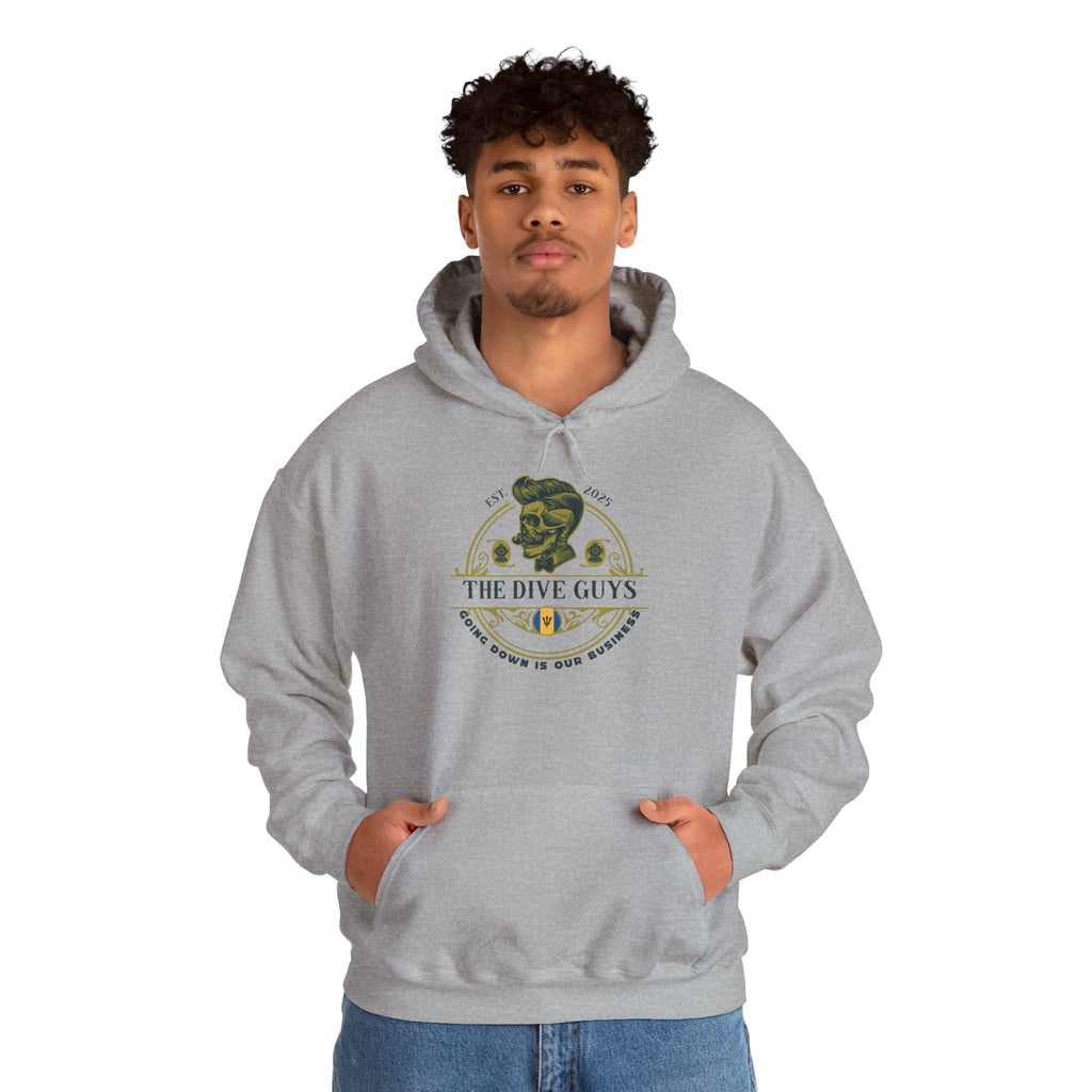 The DIve Guys Hoodie - "Going Down is Our Business"