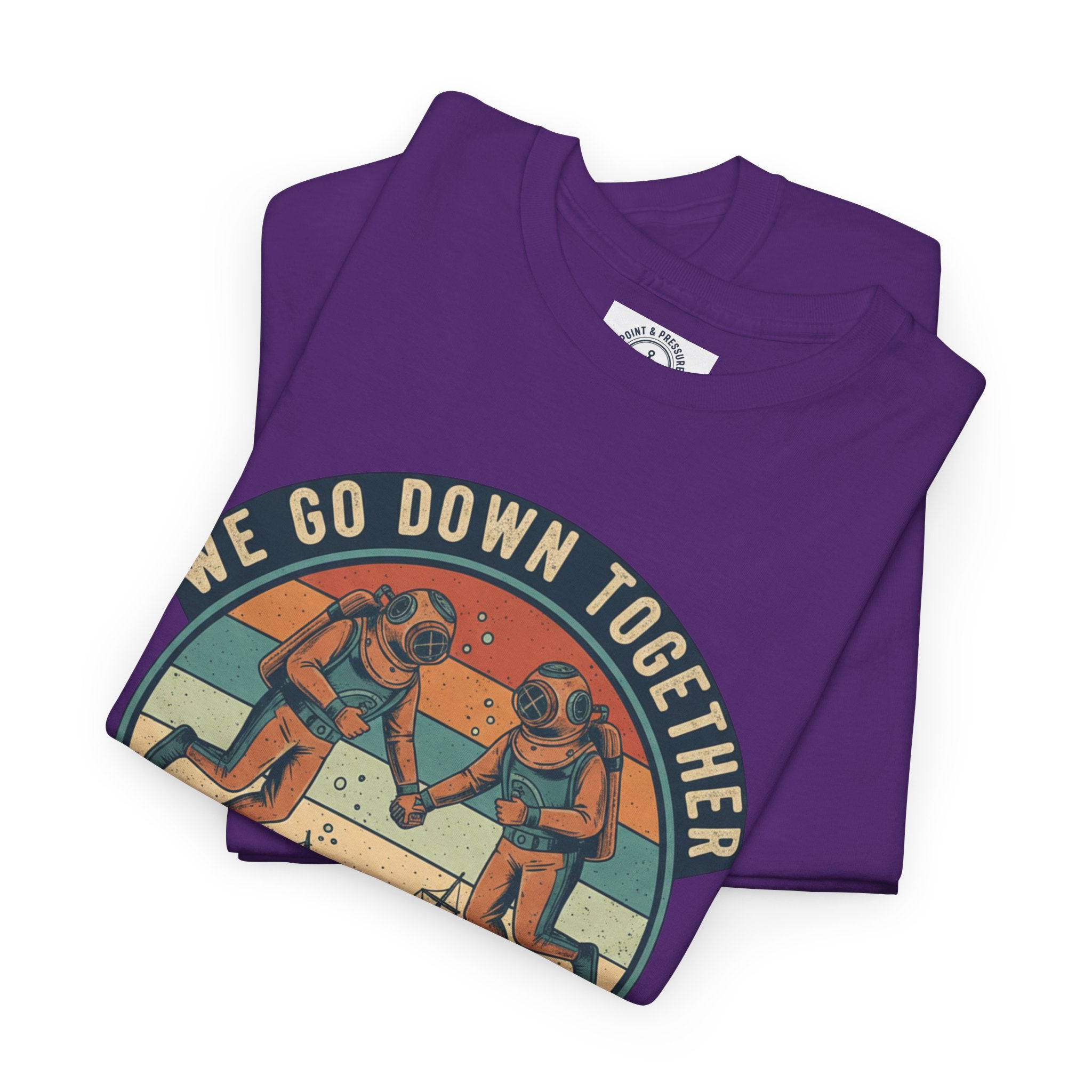 Couples' Scuba Tee - "We Go Down Together"