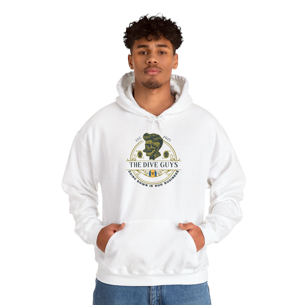 The DIve Guys Hoodie - "Going Down is Our Business"