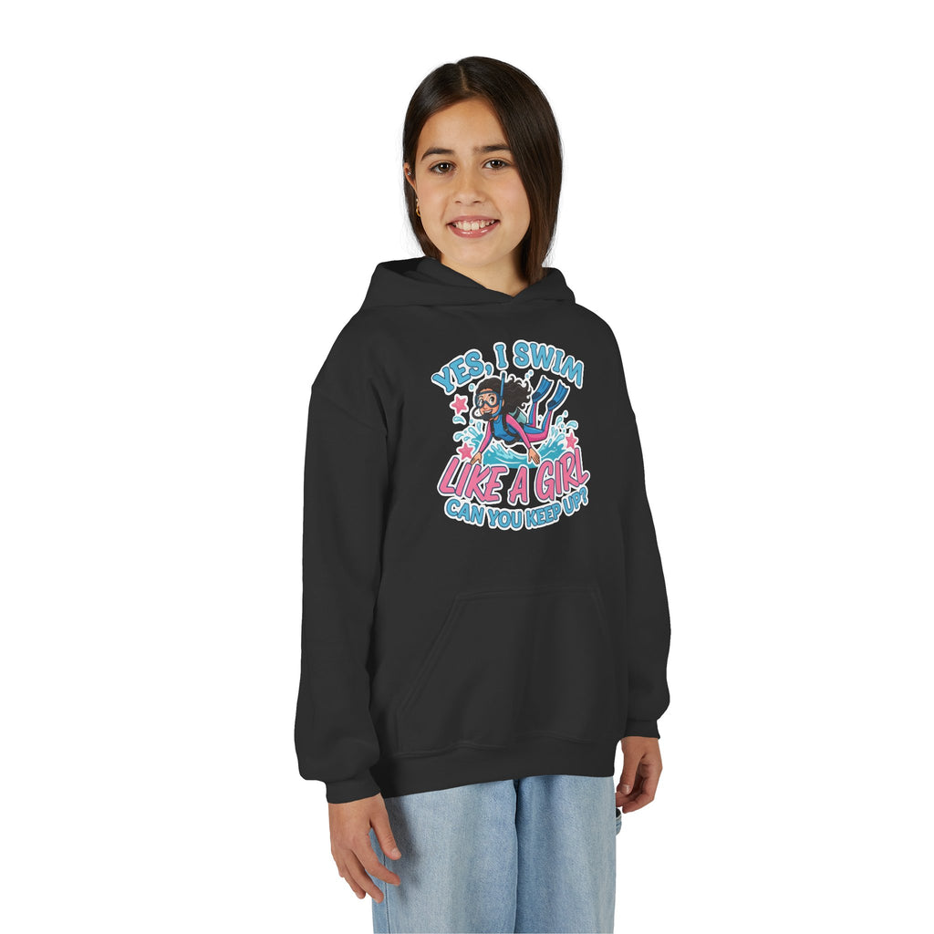 Girl Power Hoodie - "Yes, I Swim Like a Girl"