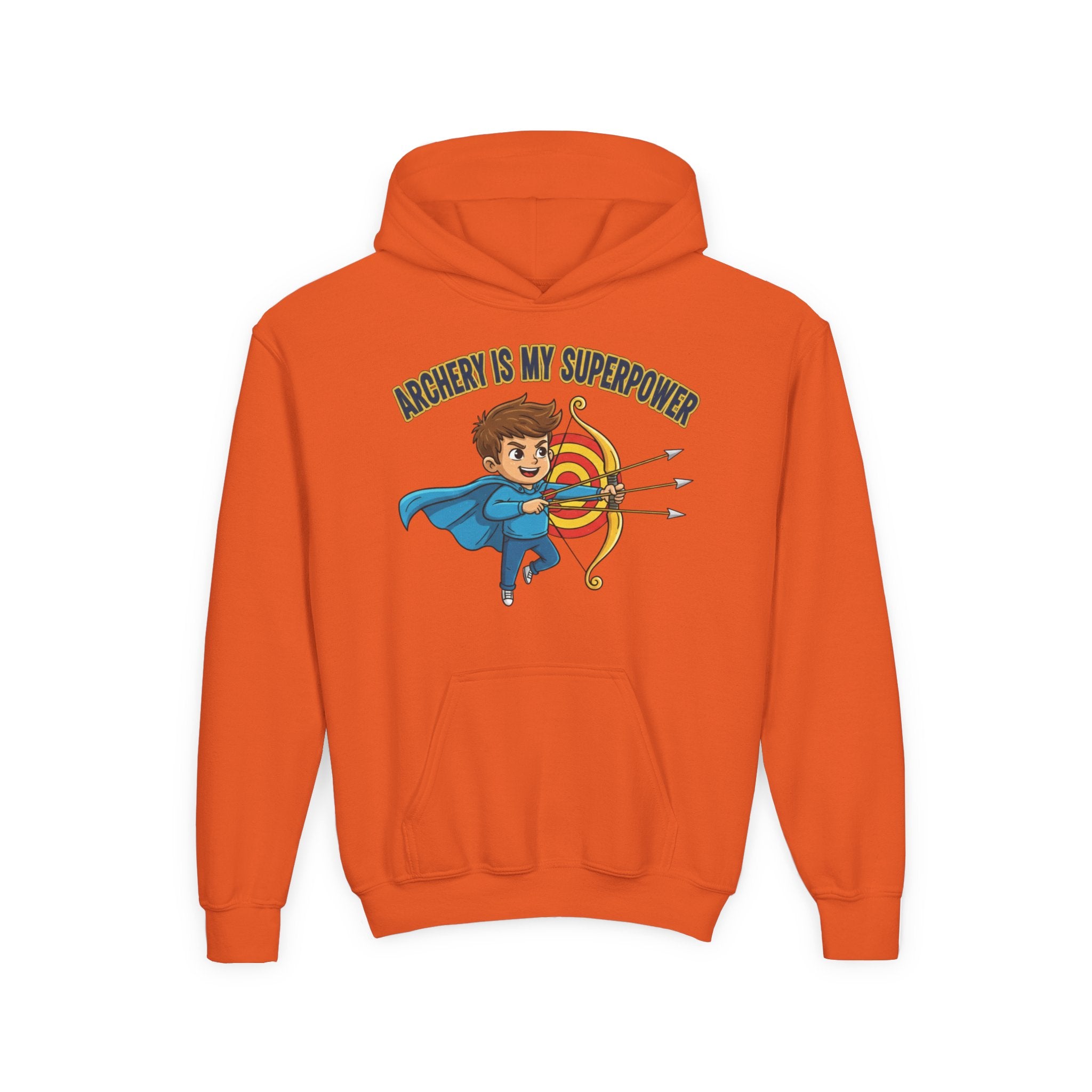 Kid's Archery Superhero Hoodie - "Archery Is My Superpower"