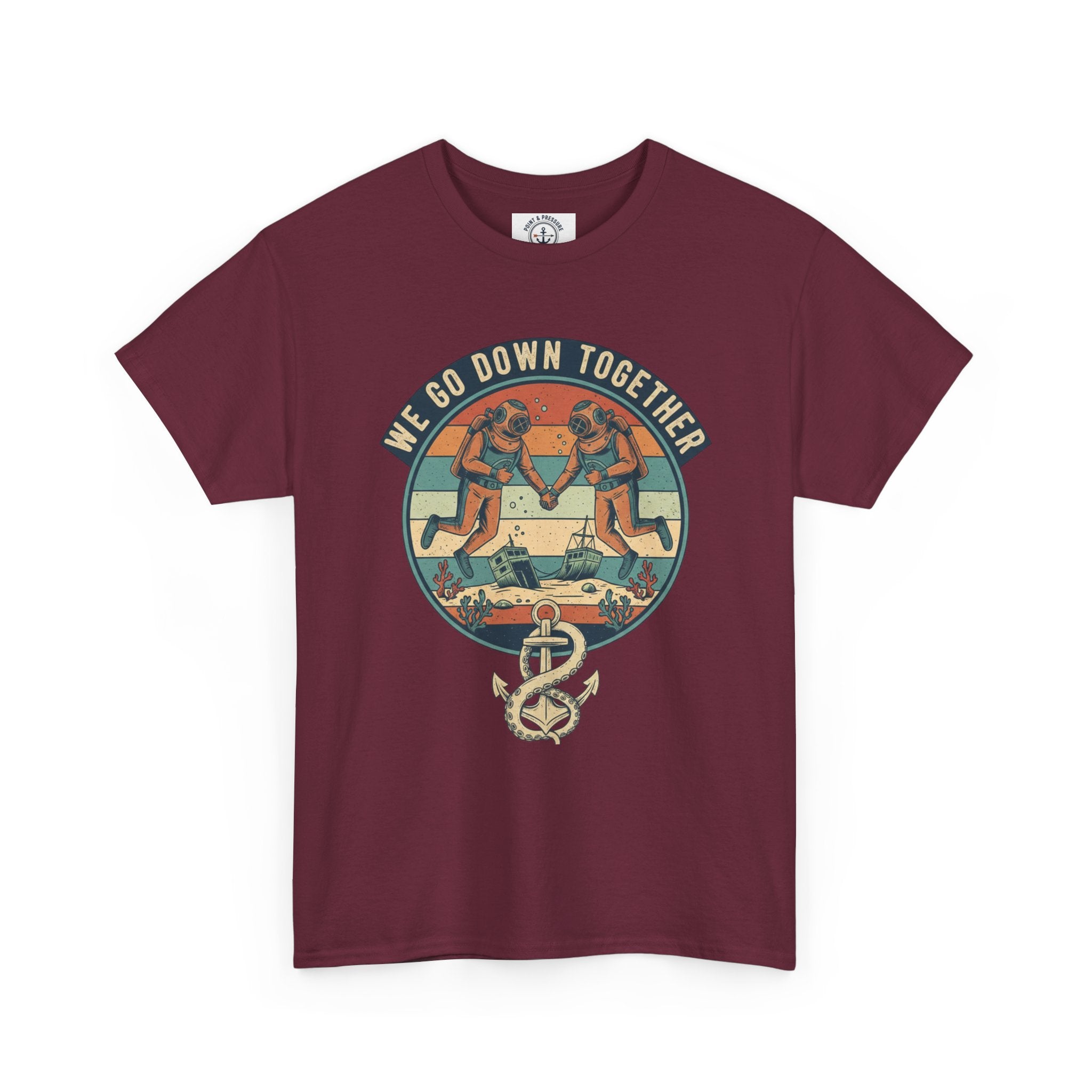 Couples' Scuba Tee - "We Go Down Together"