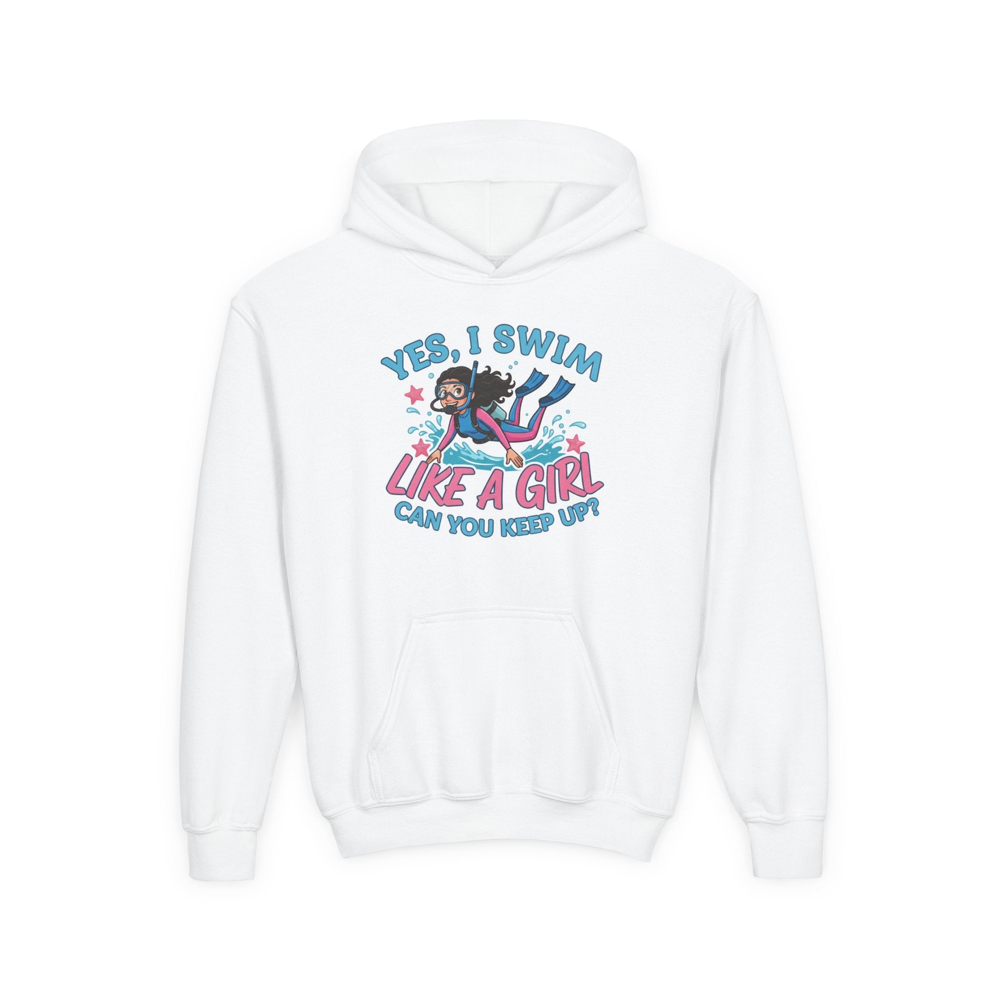 Girl Power Hoodie - "Yes, I Swim Like a Girl"
